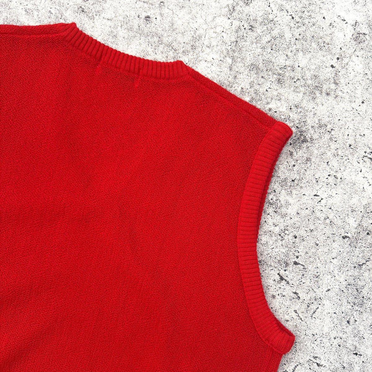 Vintage Crocodile 80s Men's Wool Knit Vest | Japan [Medium]