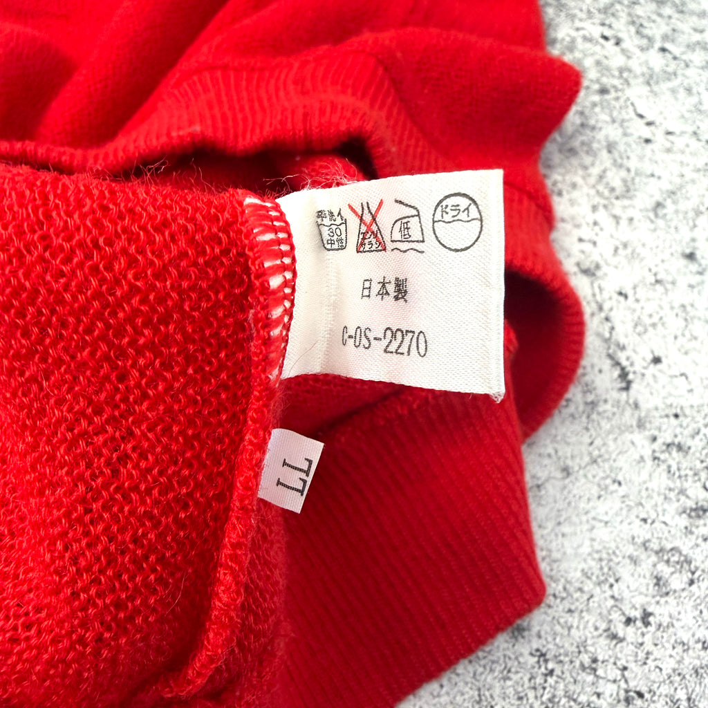 Vintage Crocodile 80s Men's Wool Knit Vest | Japan [Medium]