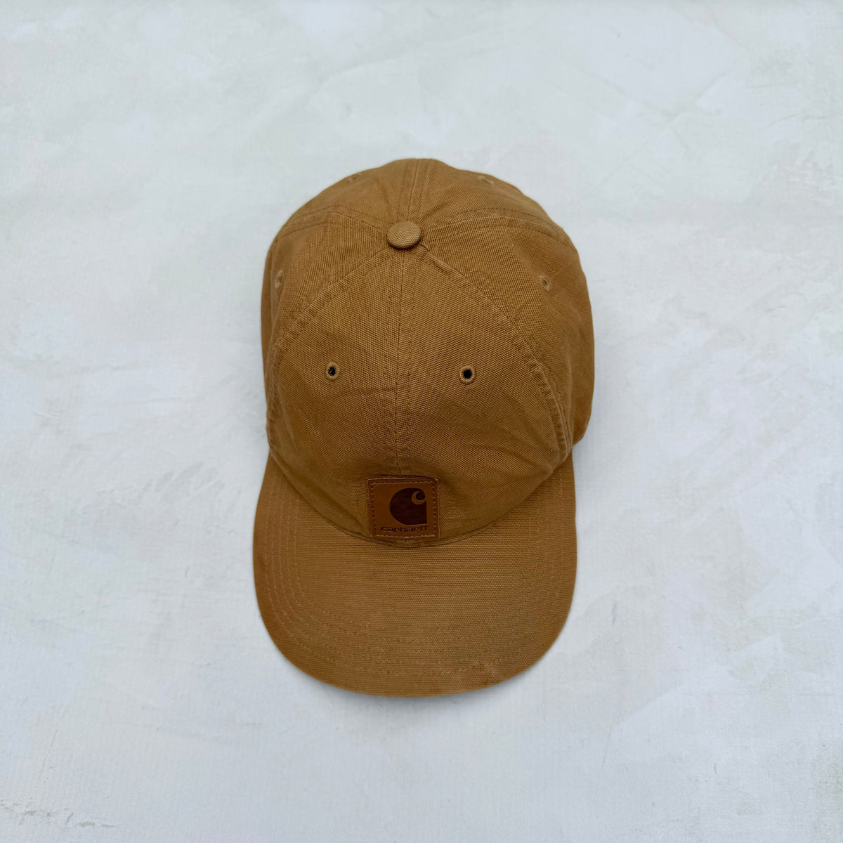 Carhartt Canvas Adjustable Cap, Leather Logo [One Size]