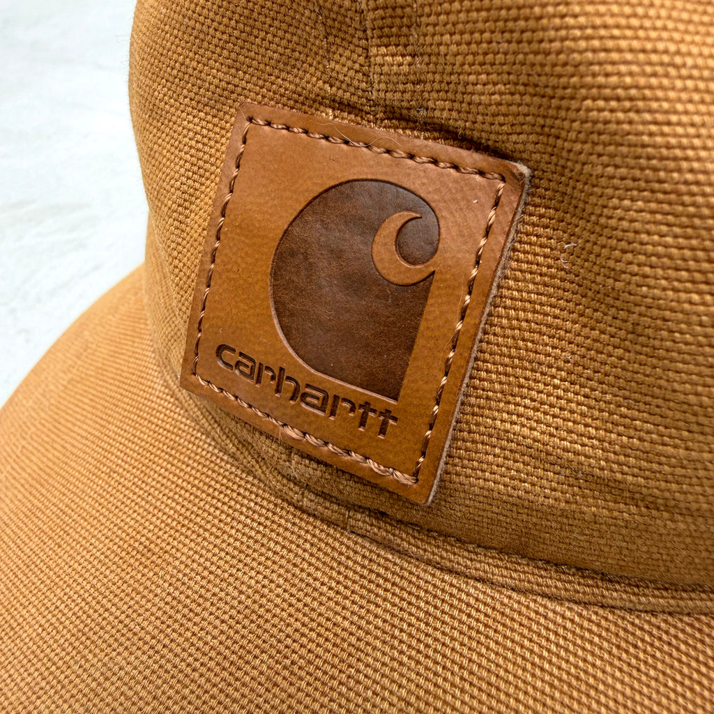 Carhartt Canvas Adjustable Cap, Leather Logo [One Size]