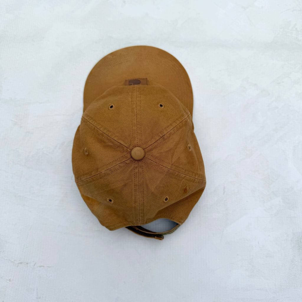 Carhartt Canvas Adjustable Cap, Leather Logo [One Size]