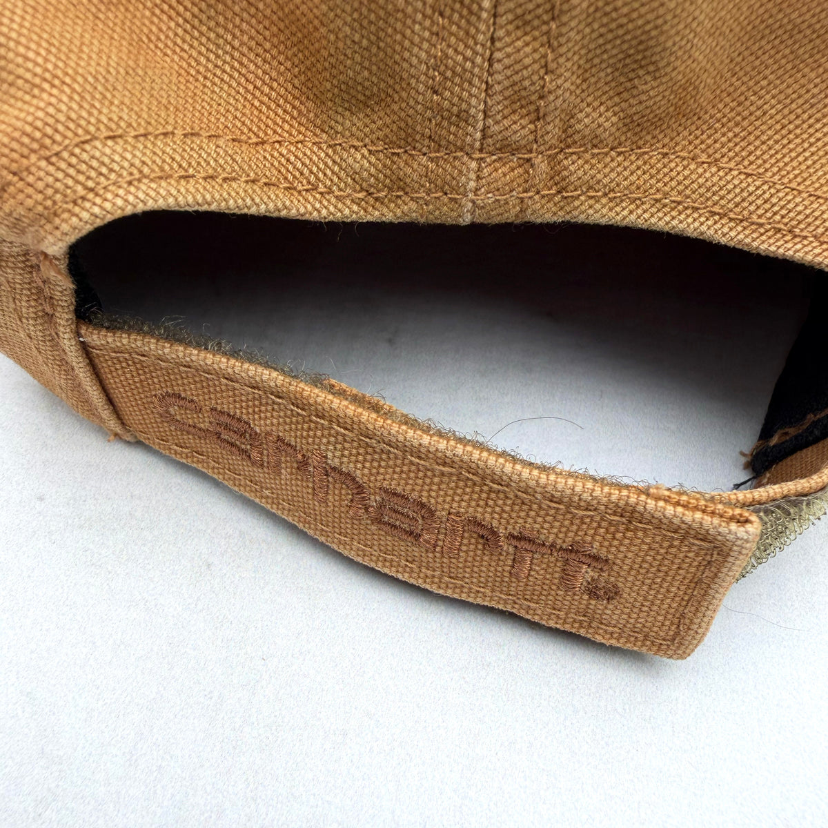 Carhartt Canvas Adjustable Cap, Leather Logo [One Size]