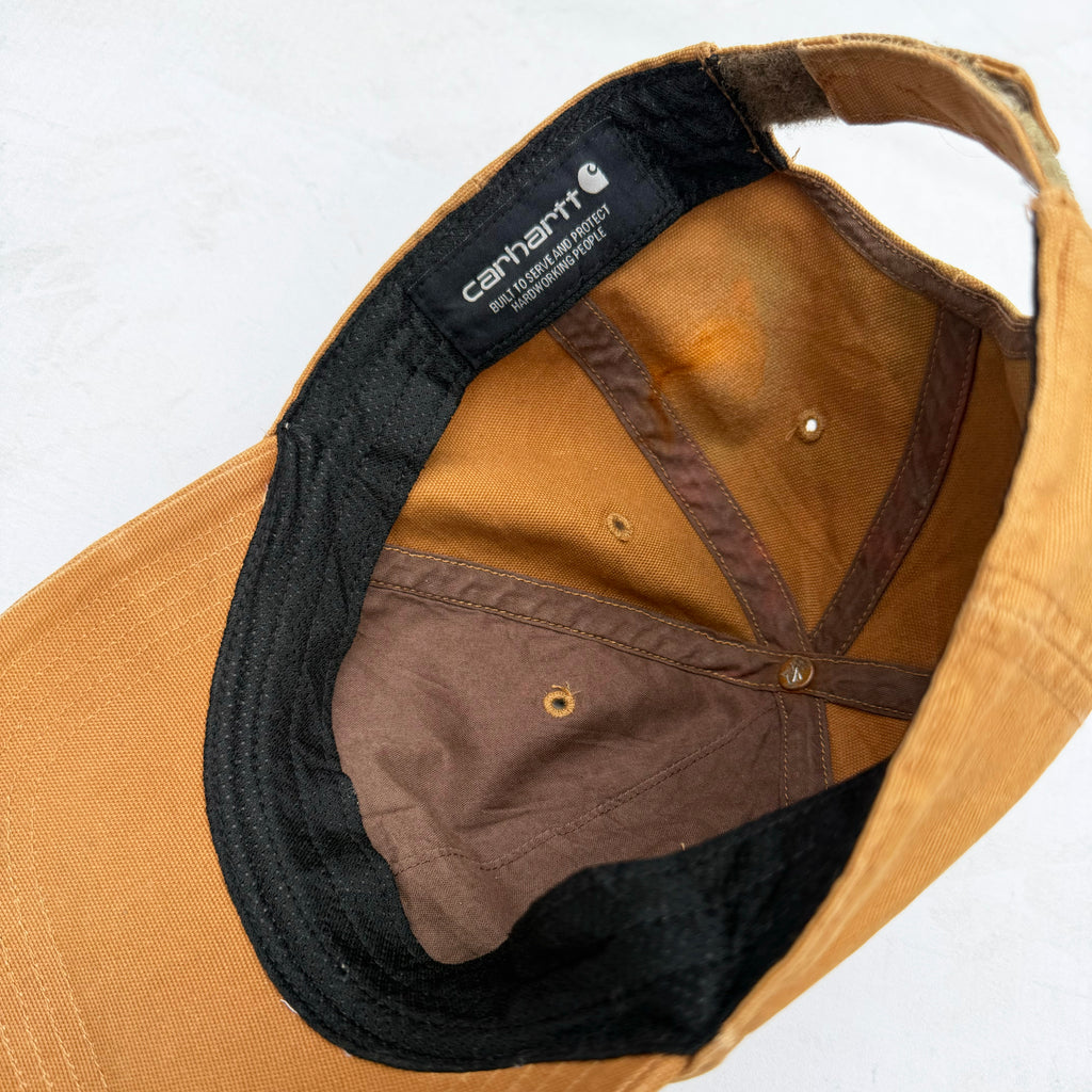 Carhartt Canvas Adjustable Cap, Leather Logo [One Size]