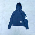 Thom Browne 4-Bar Stripe Logo-Patch Men's Hoodie [Medium]