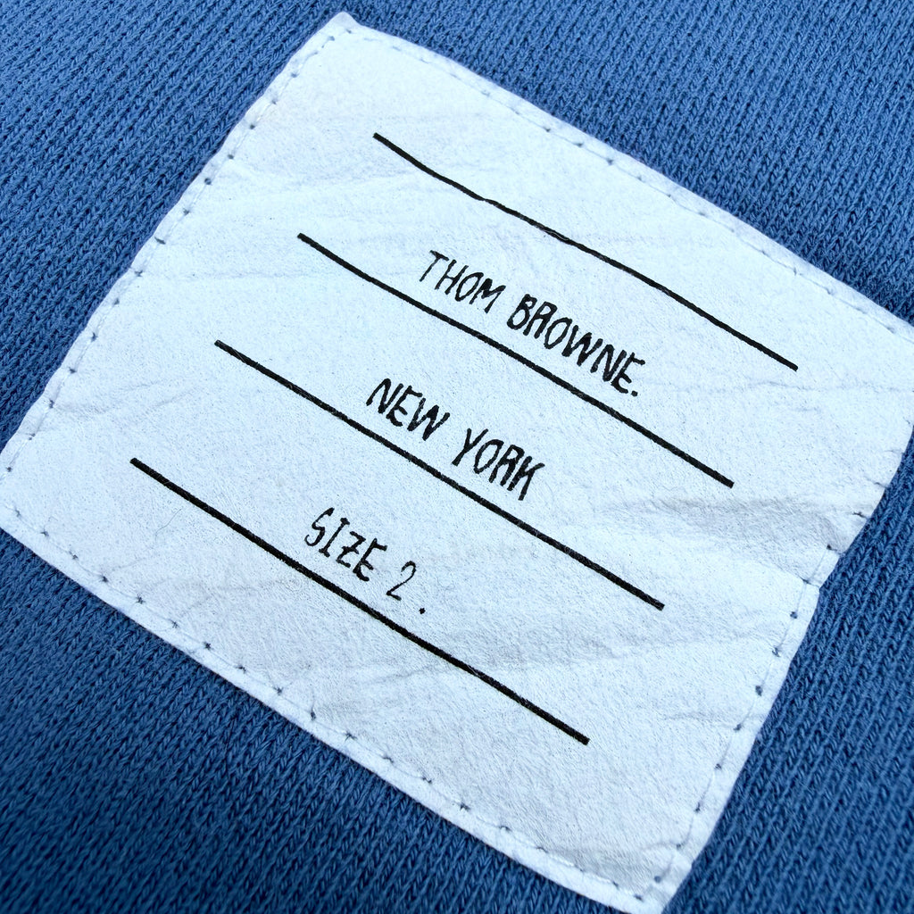 Thom Browne 4-Bar Stripe Logo-Patch Men's Hoodie [Medium]