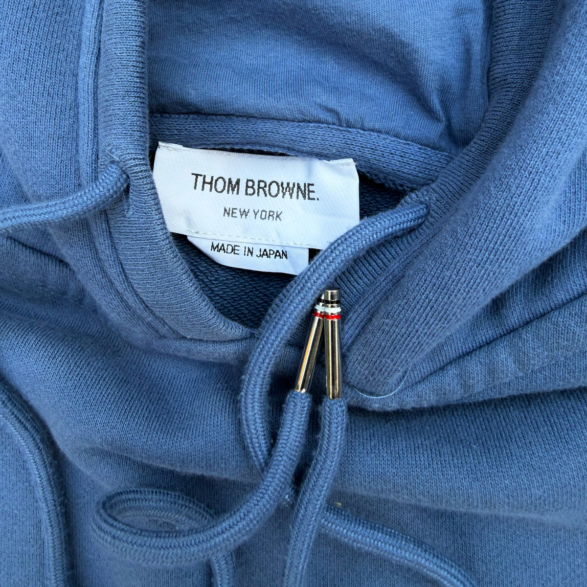 Thom Browne 4-Bar Stripe Logo-Patch Men's Hoodie [Medium]