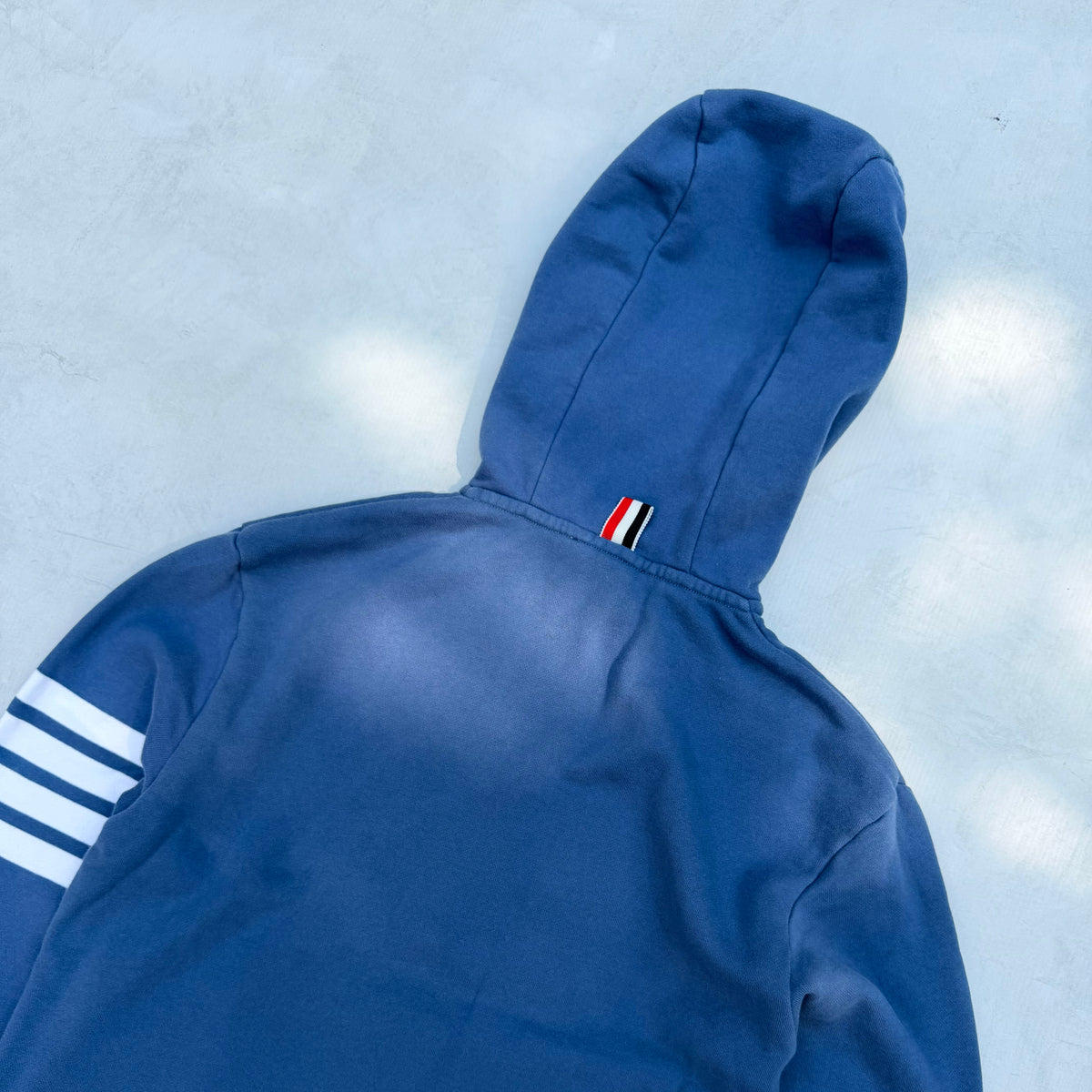 Thom Browne 4-Bar Stripe Logo-Patch Men's Hoodie [Medium]
