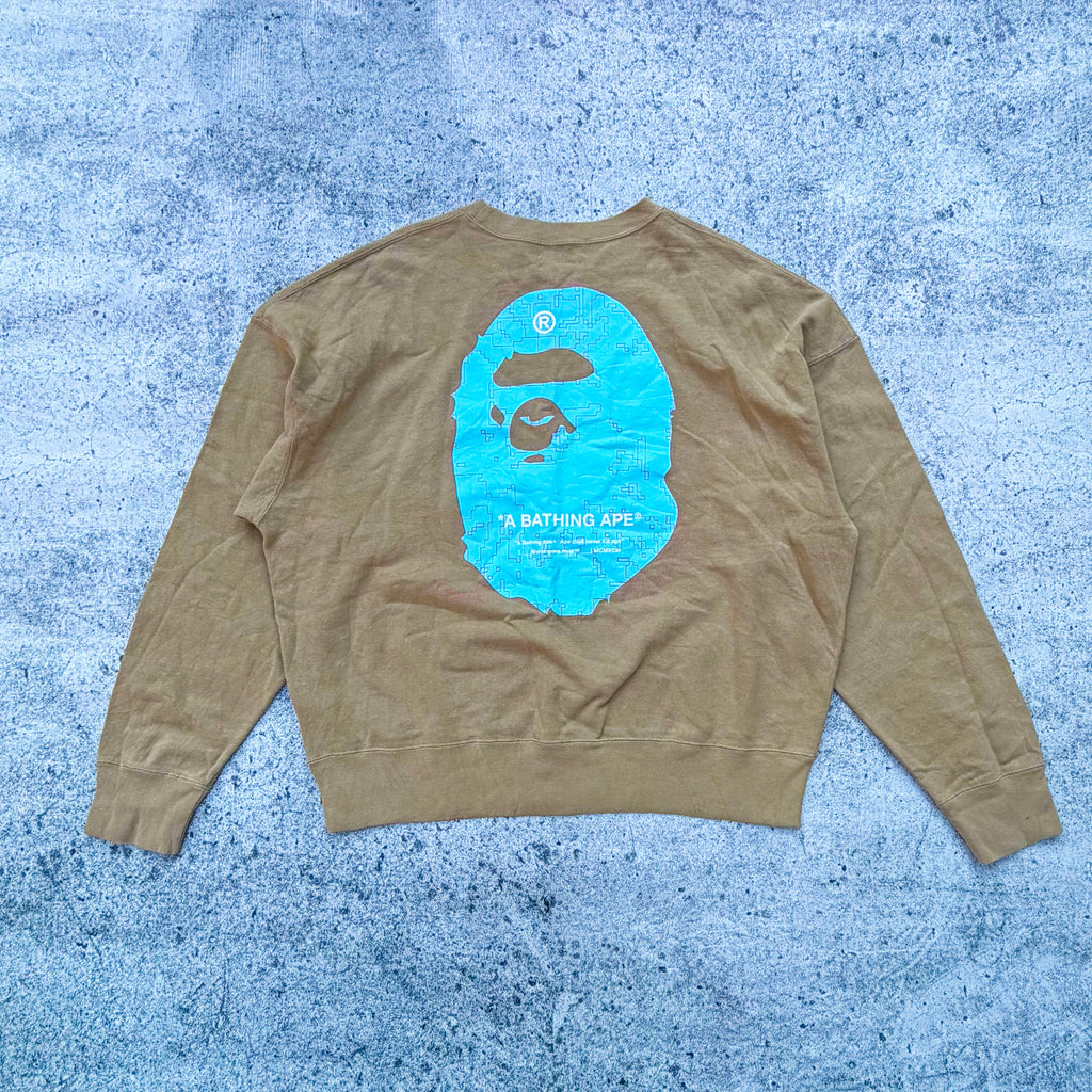 BAPE Big Ape Head Digital Mosaic Crewneck Sweater