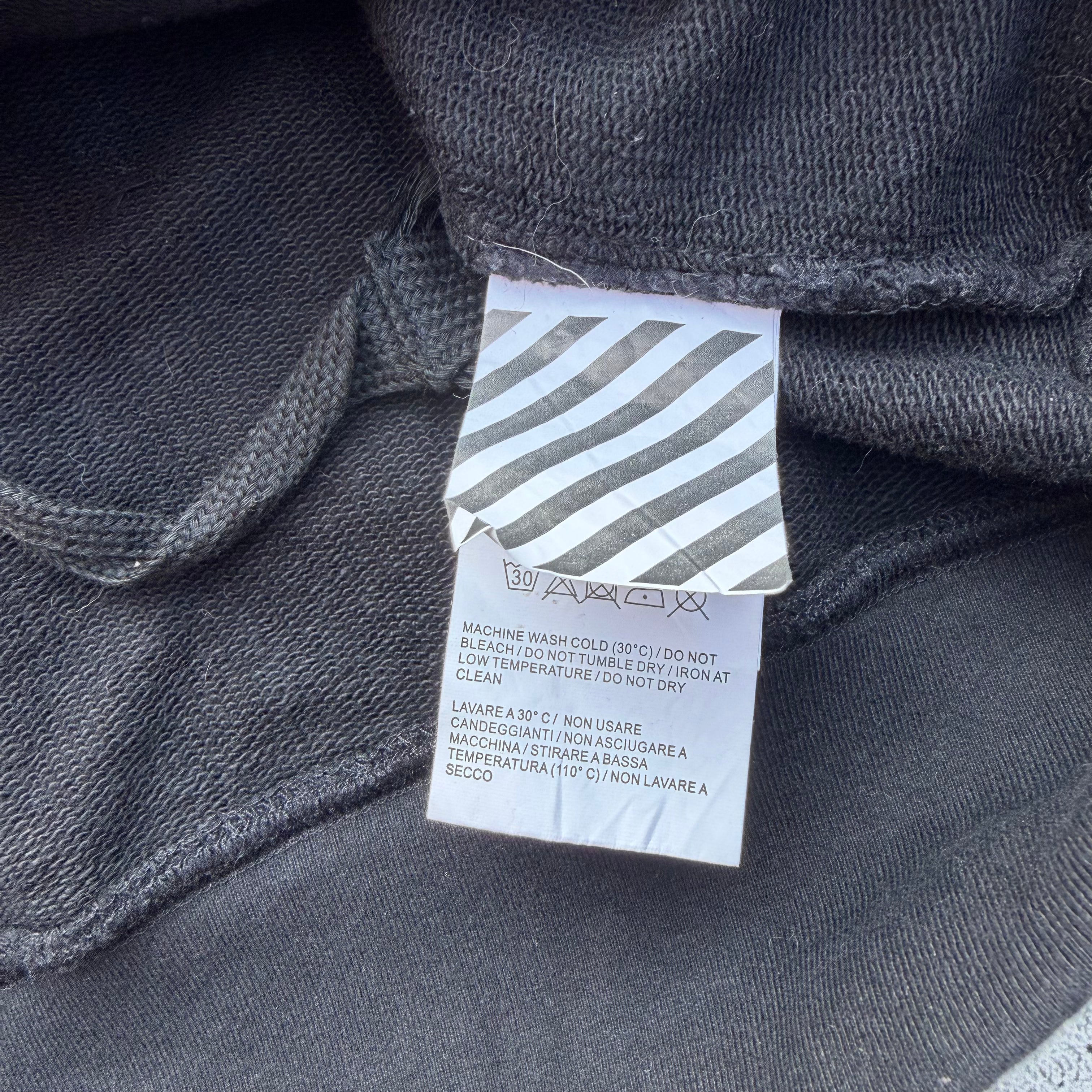 Off White Unfinished Arrow 3M Crewneck Sweater