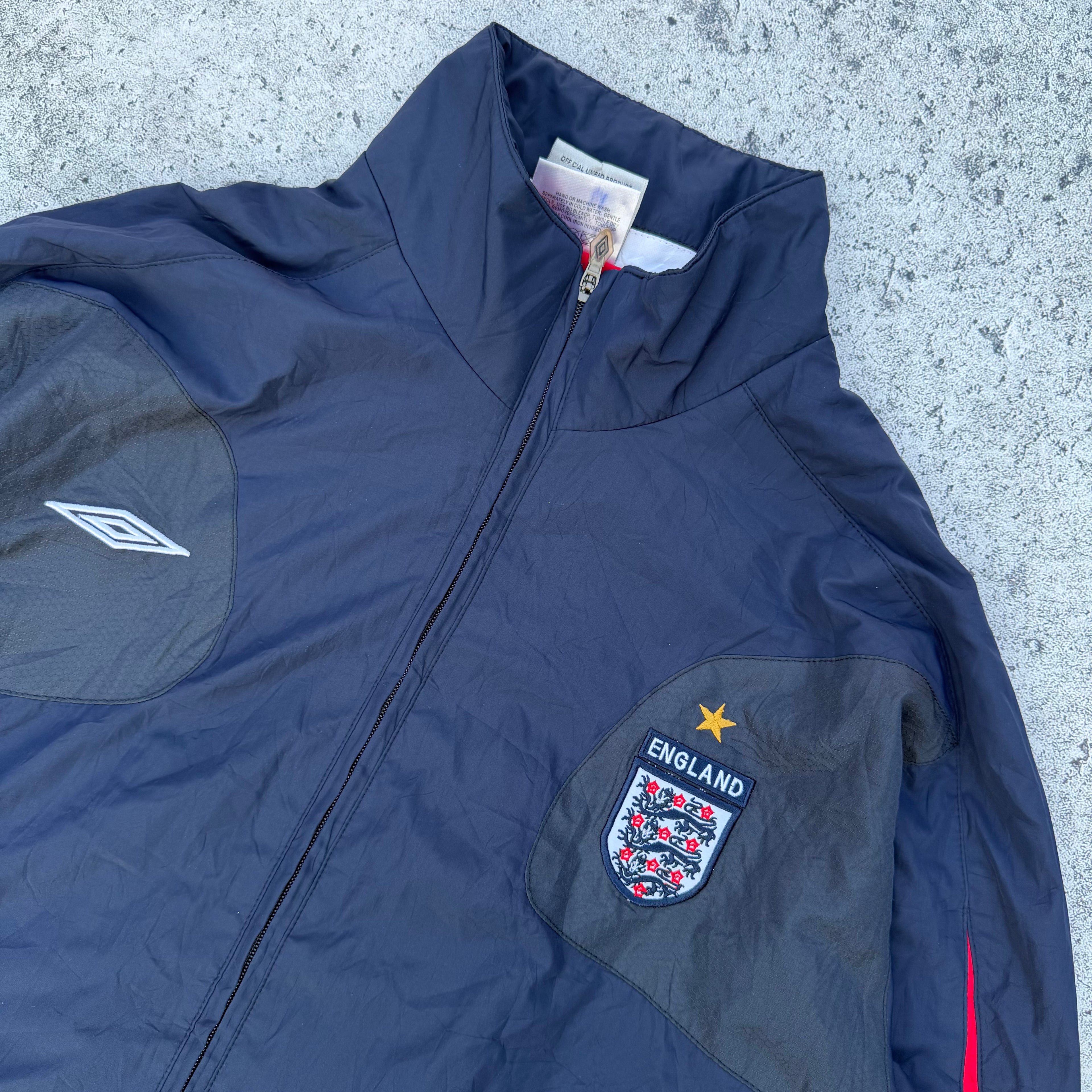 Umbro 2004-2005 England Vintage Track Jacket