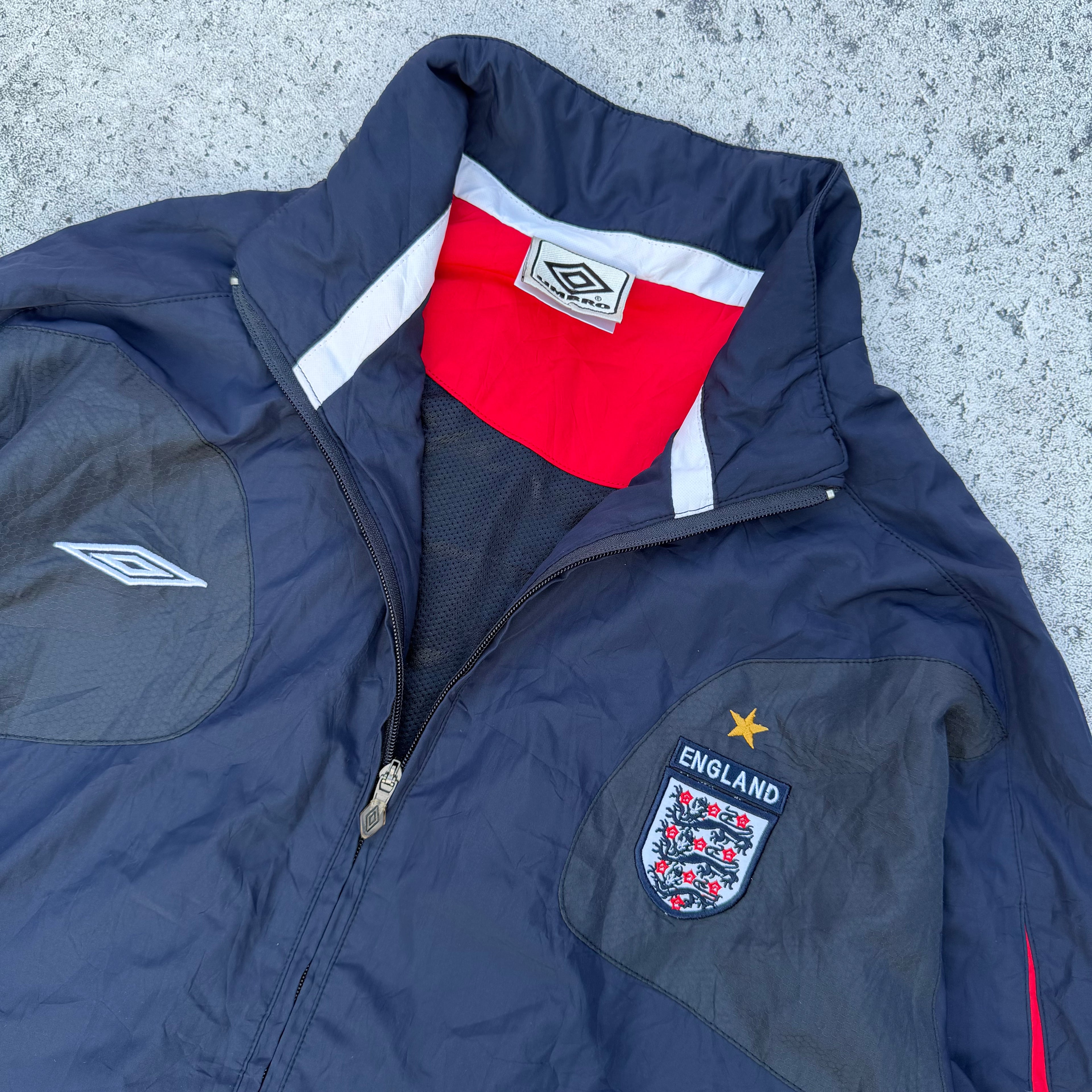 Umbro 2004-2005 England Vintage Track Jacket