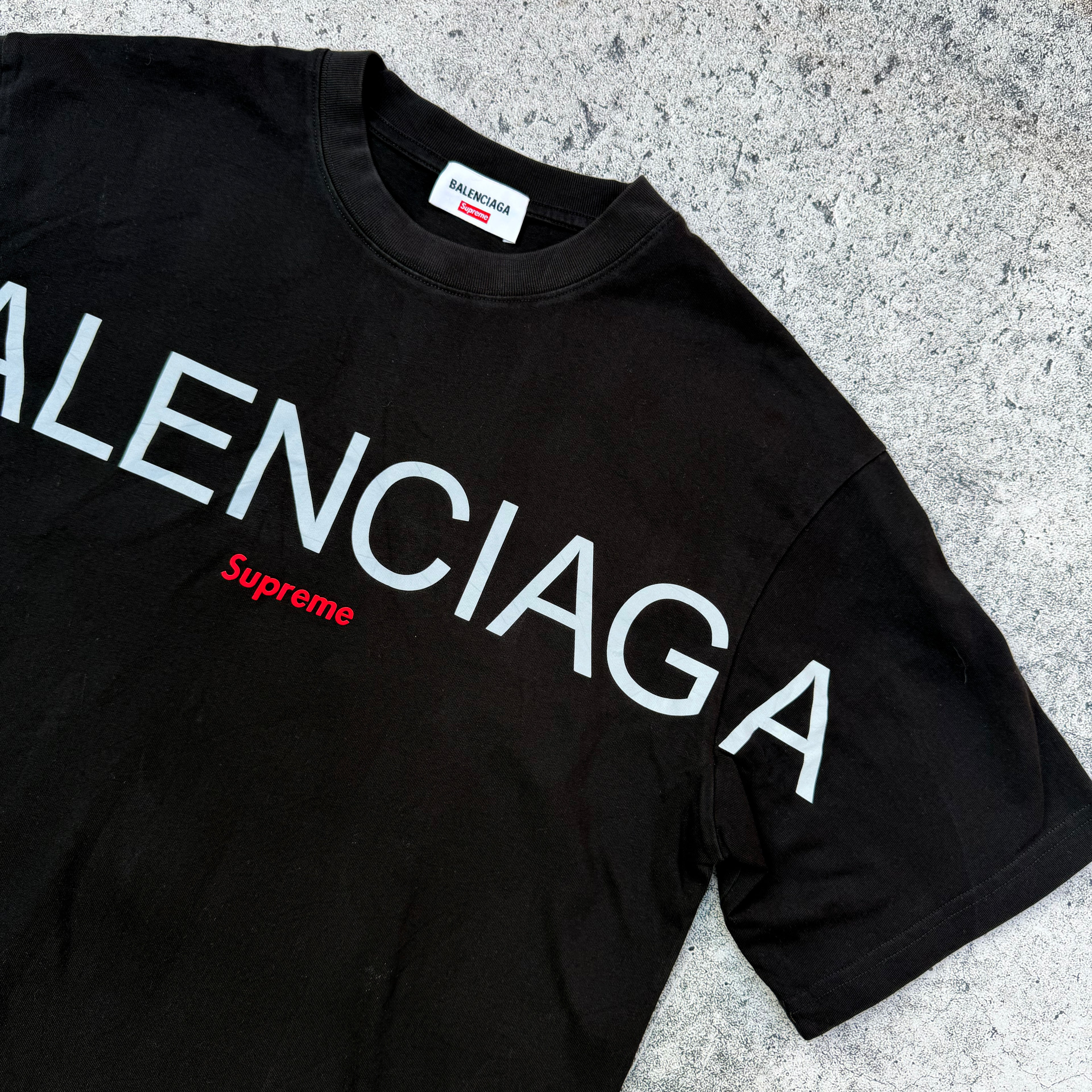 Balenciaga x Supreme Round Neck T-shirt