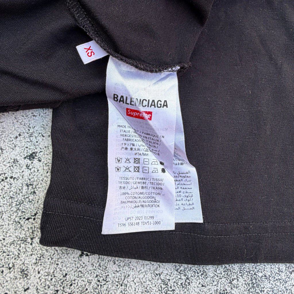 Balenciaga x Supreme Round Neck T-shirt