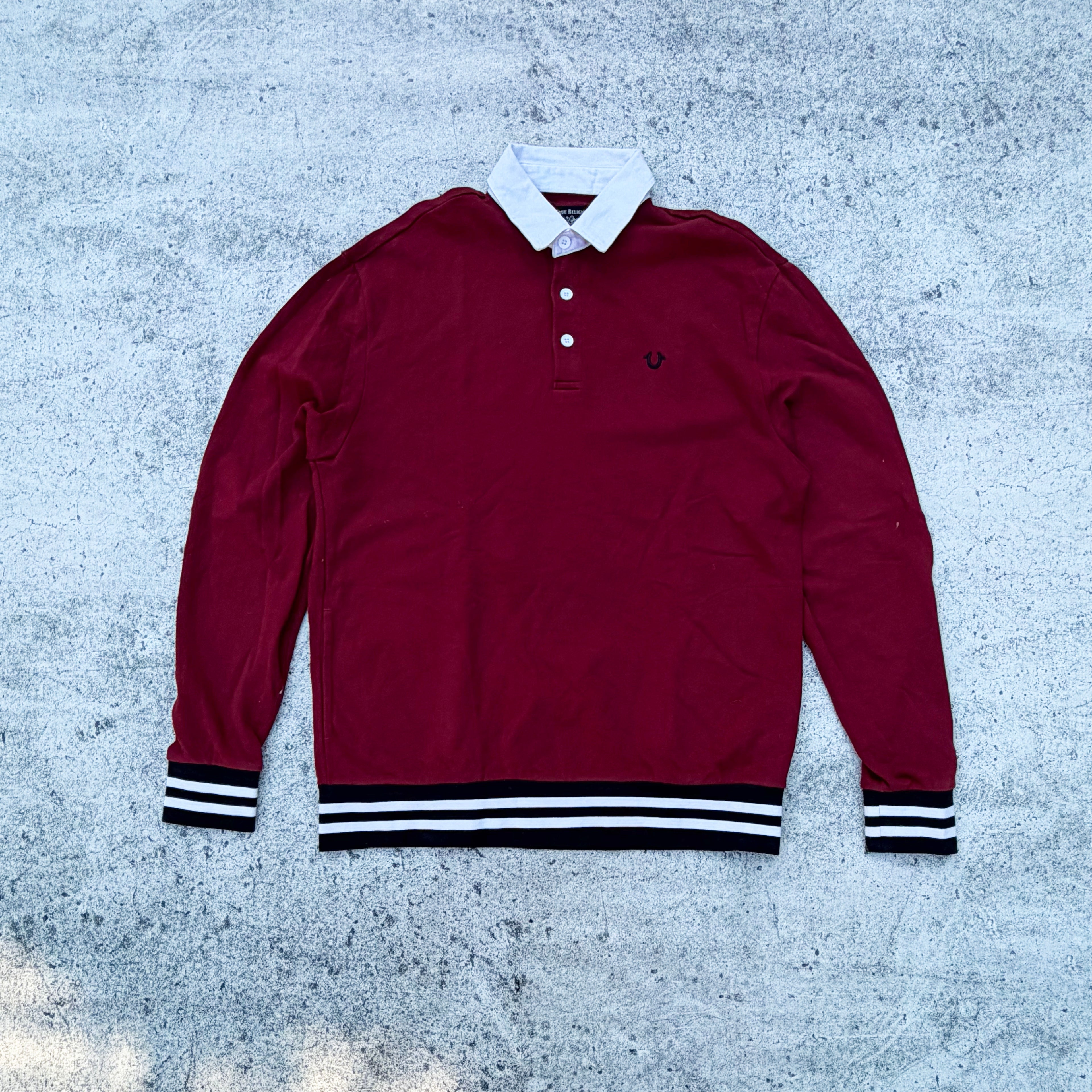 True Religion LS Rugby Pullover