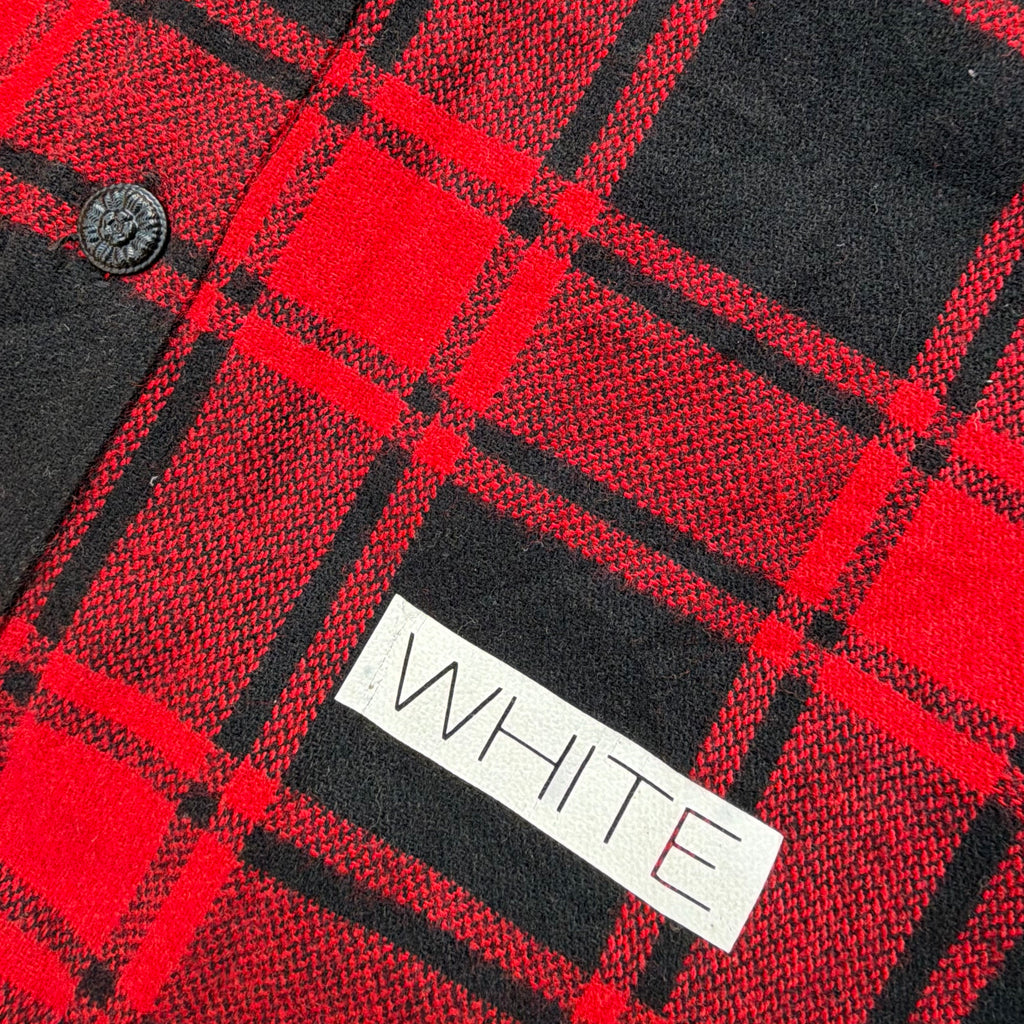 Off-White Tartan Flannel Shirt