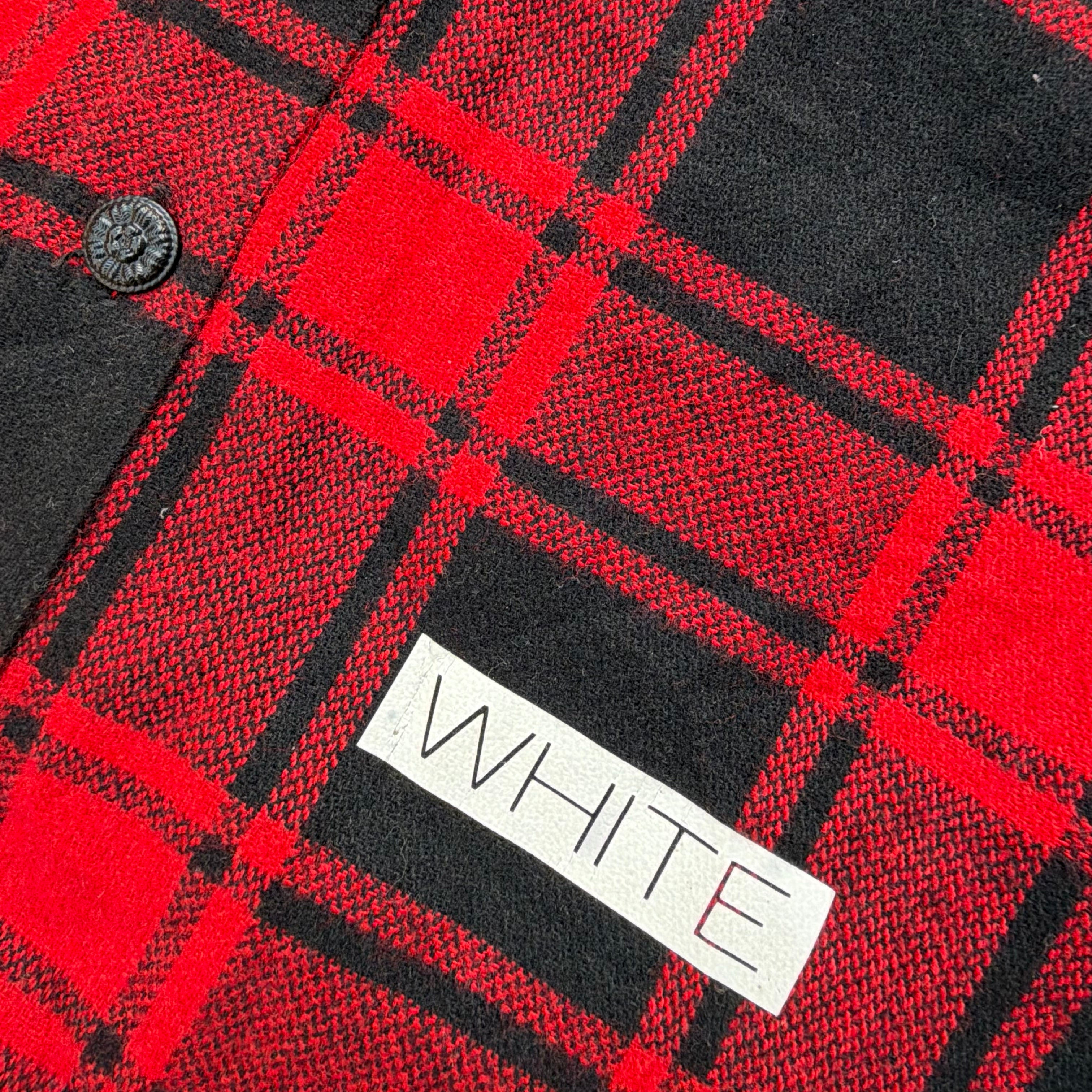 Off-White Tartan Flannel Shirt