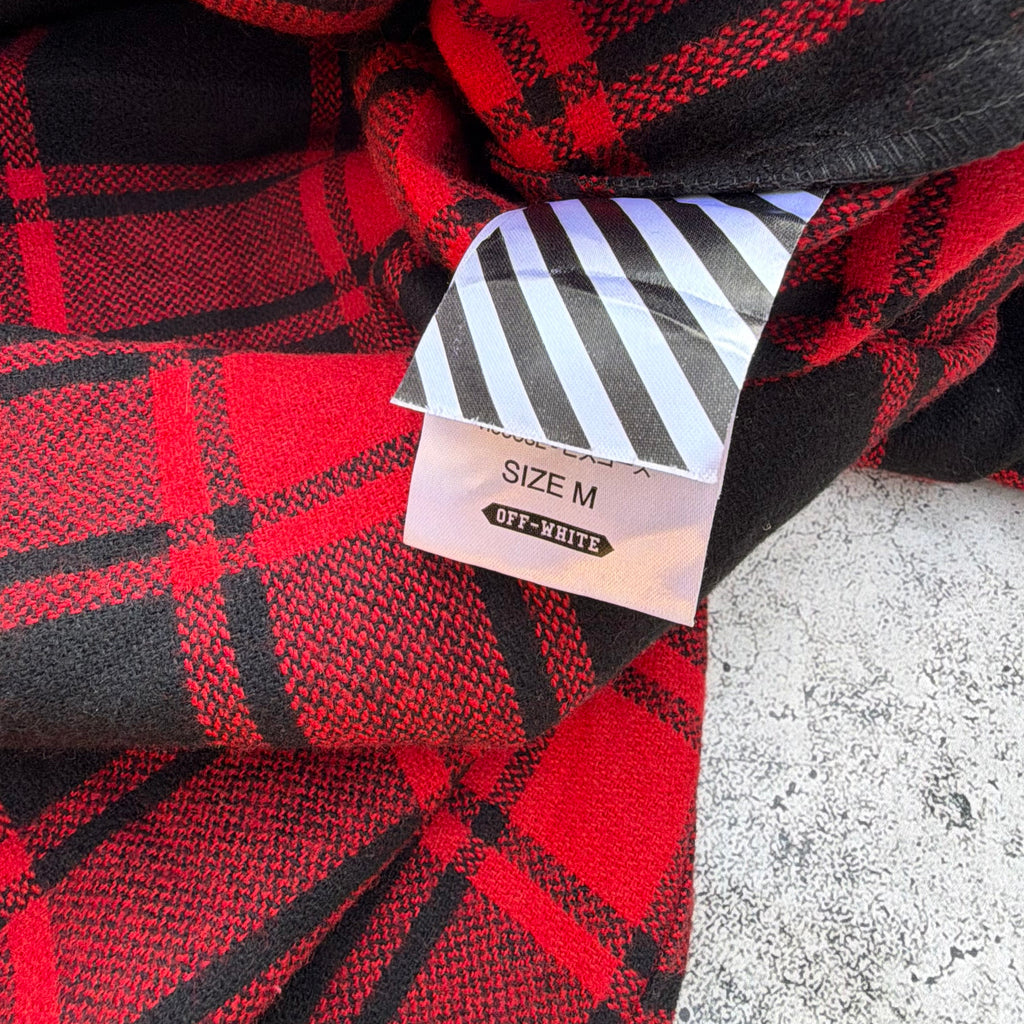 Off-White Tartan Flannel Shirt