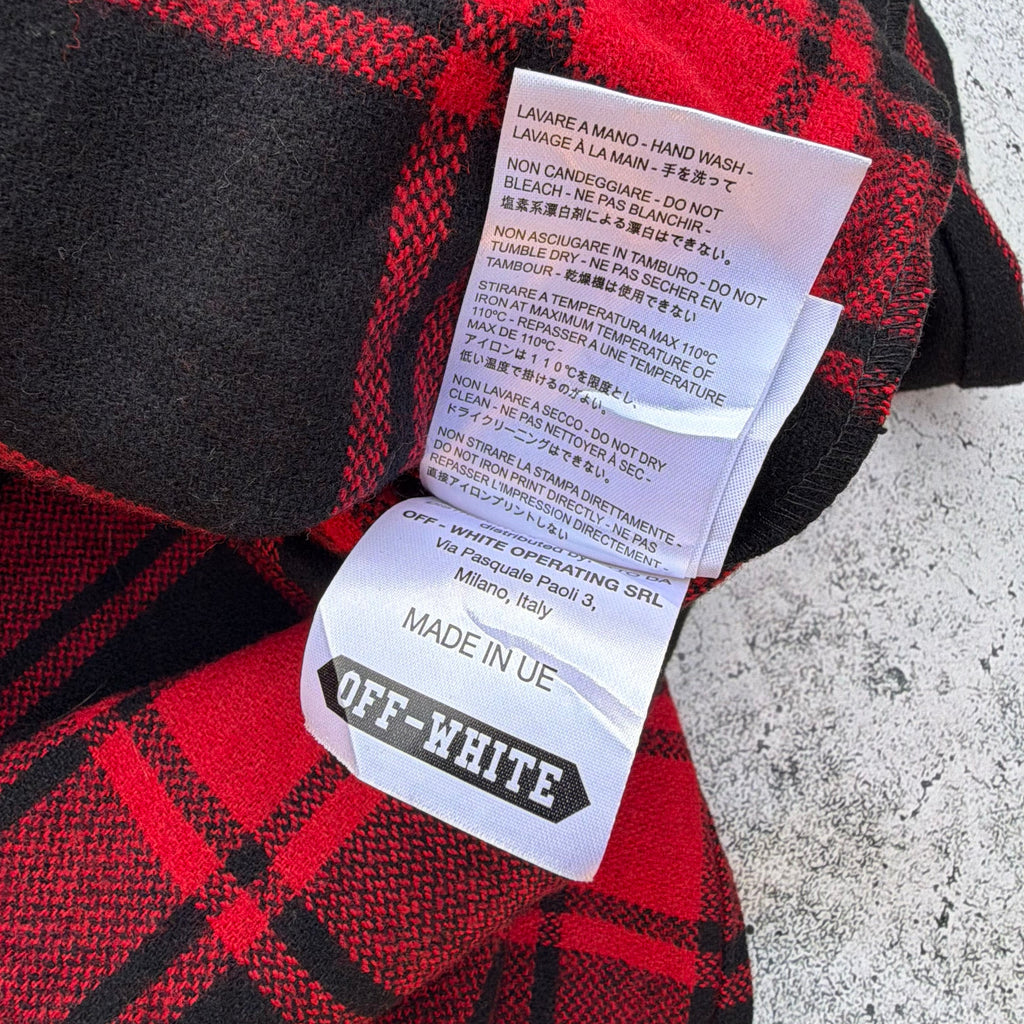Off-White Tartan Flannel Shirt