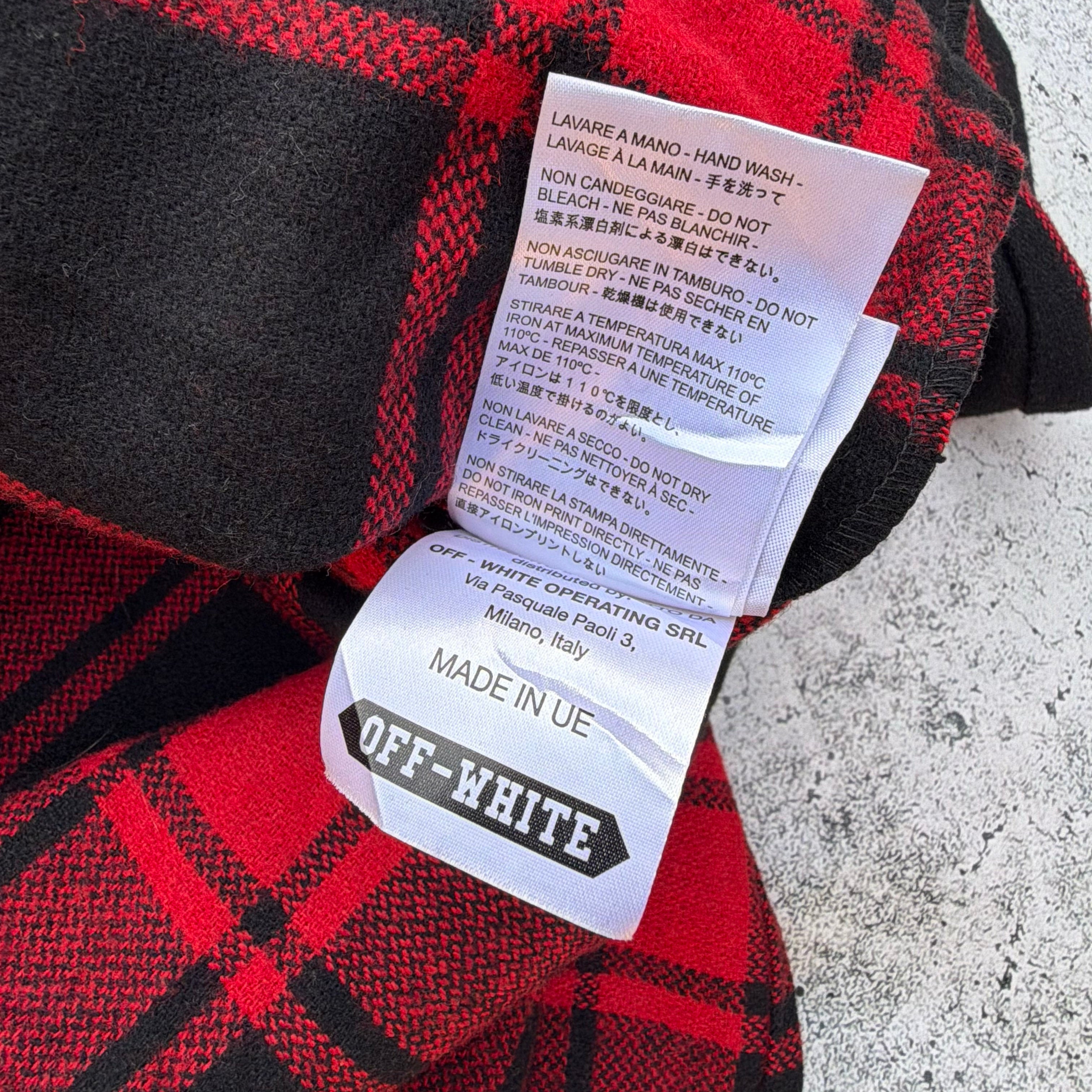 Off-White Tartan Flannel Shirt