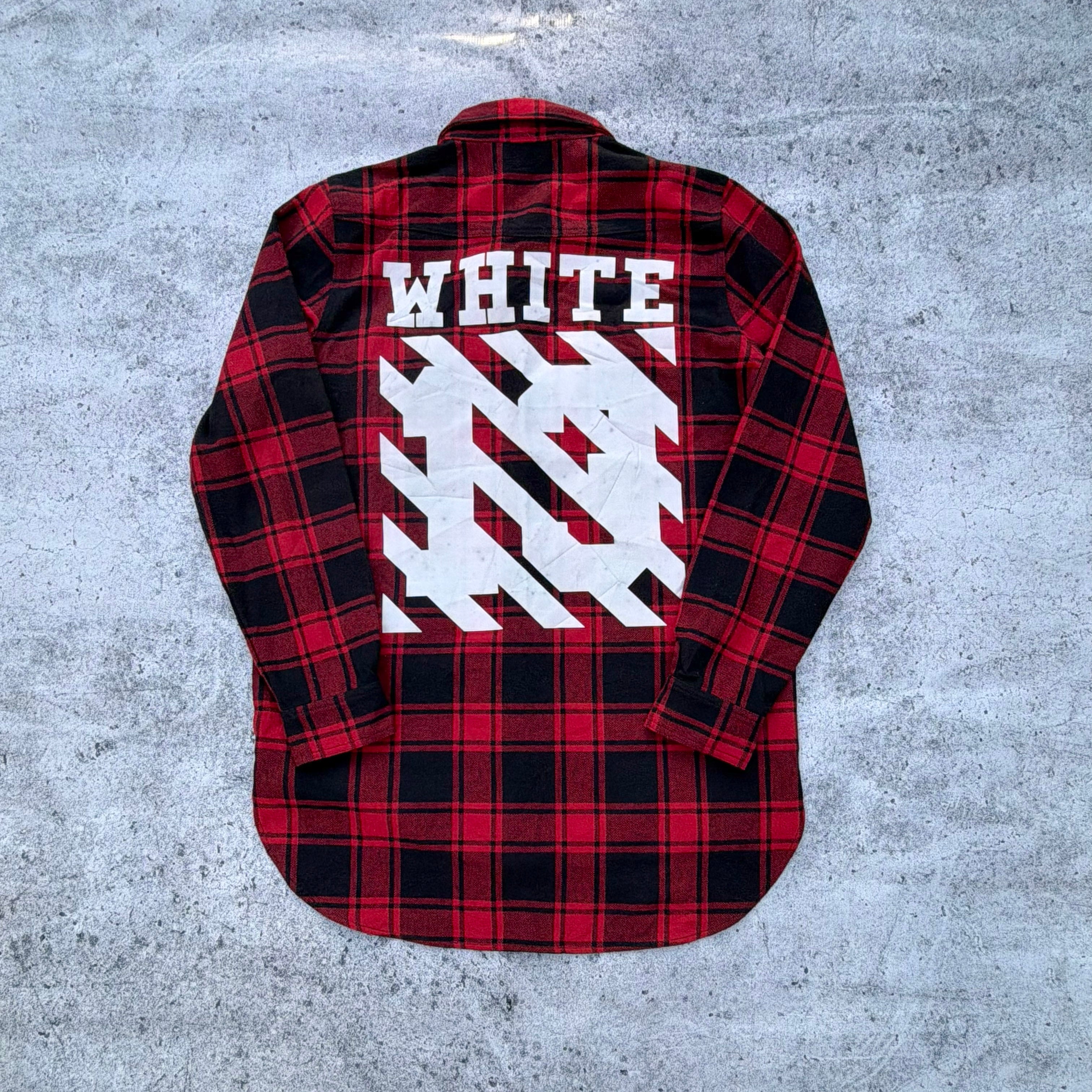 Off-White Tartan Flannel Shirt
