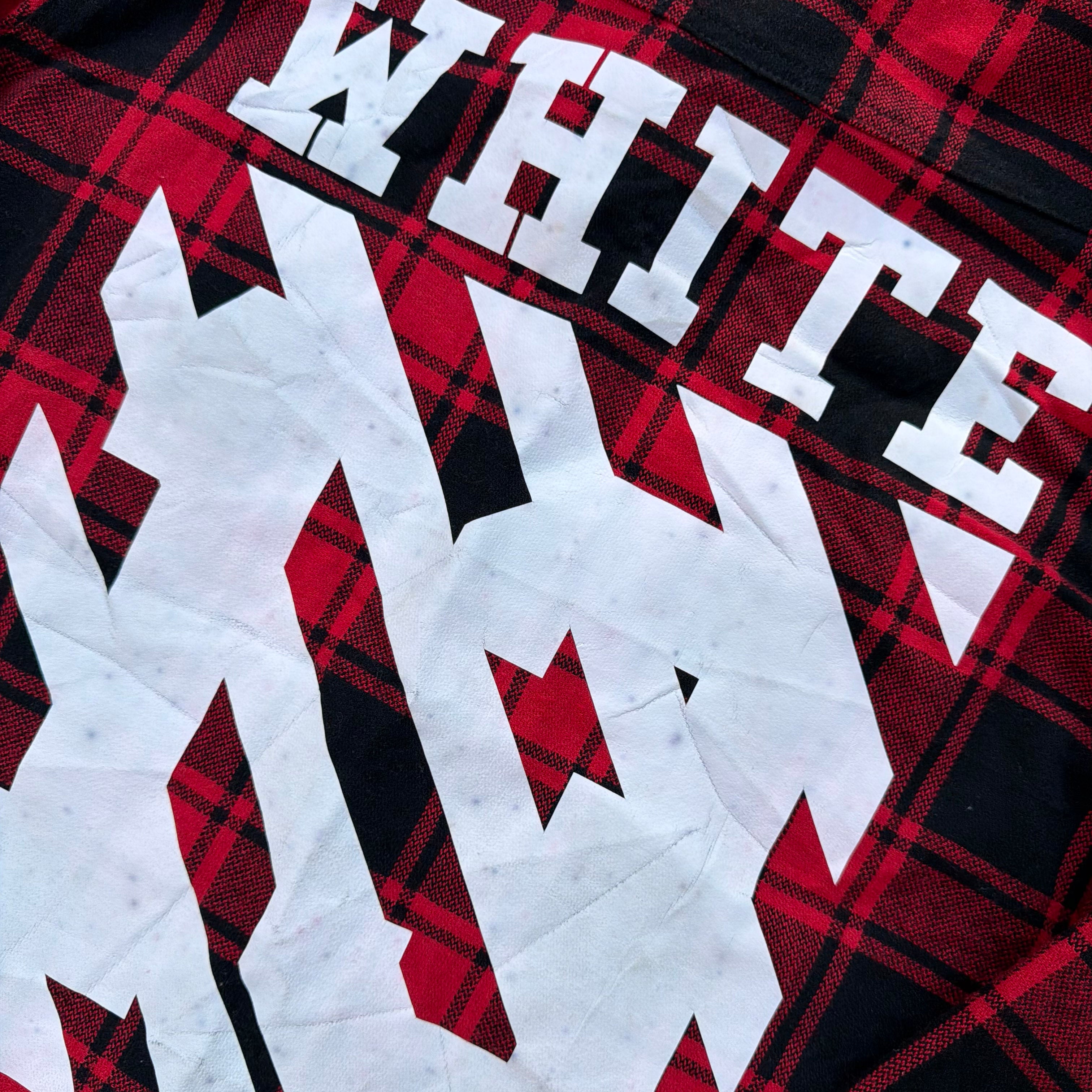 Off-White Tartan Flannel Shirt