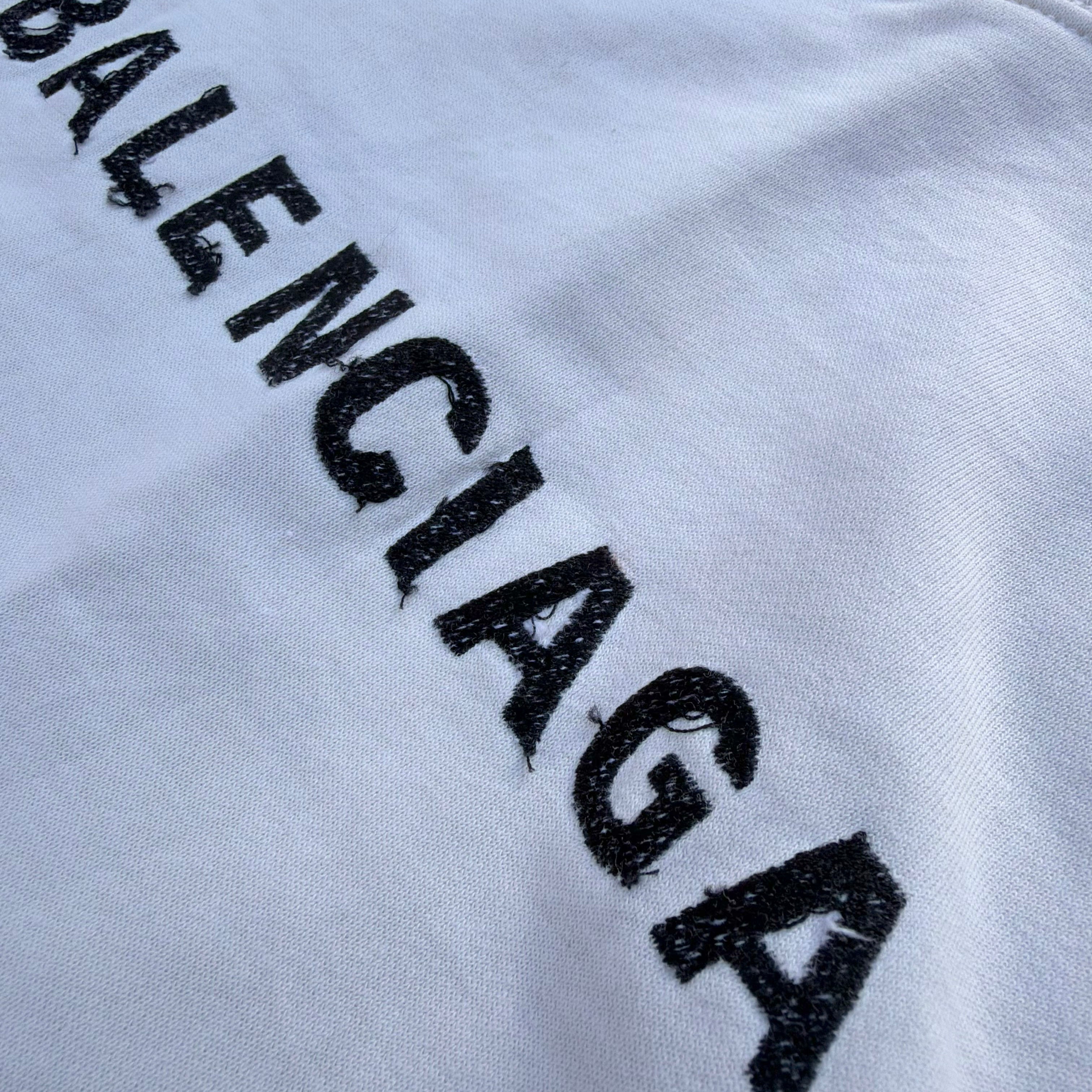 Balenciaga Distressed Reverse Crewneck Sweater