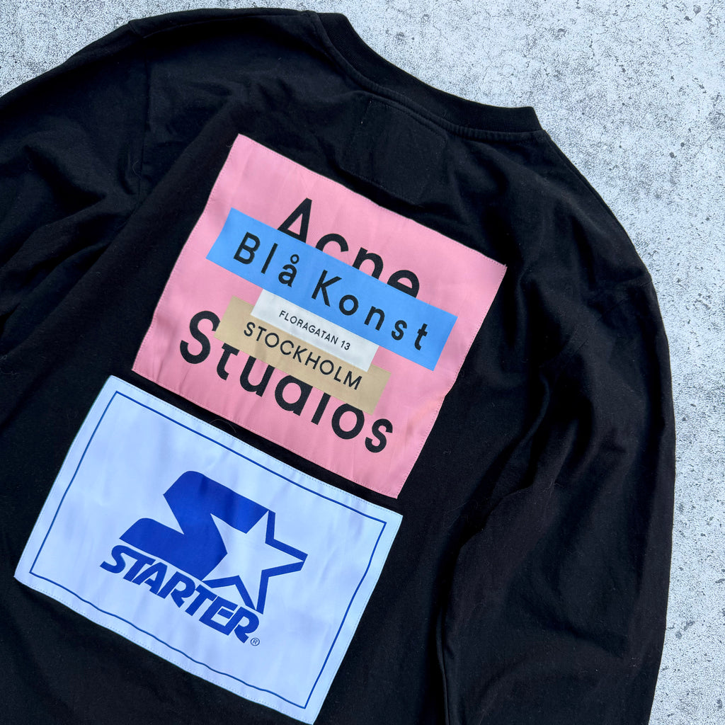 Acne Studios Blå Konst Stockholm x Starter Black Long Sleeve T-shirt