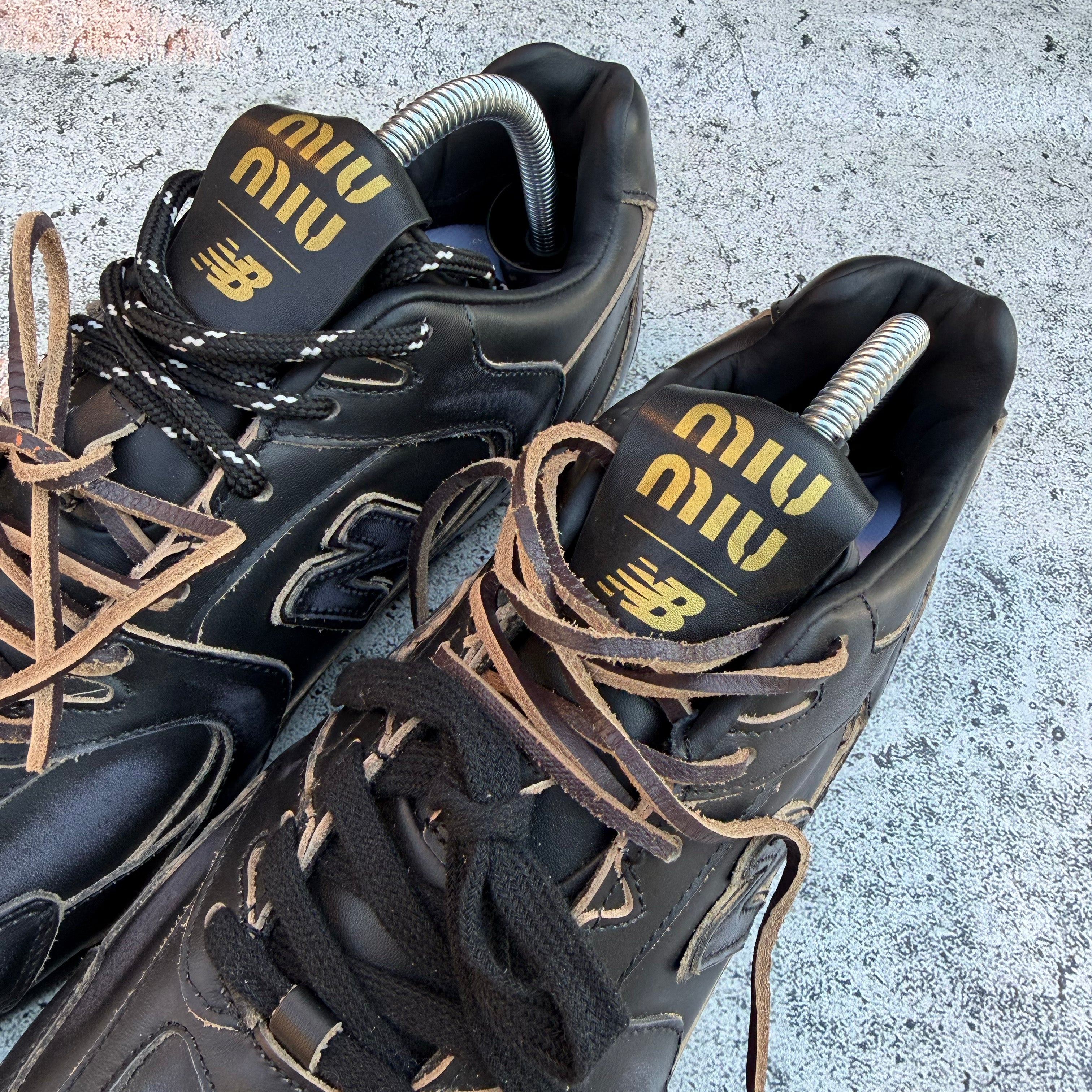 New Balance x Miu Miu 530 SL Leather Sneakers