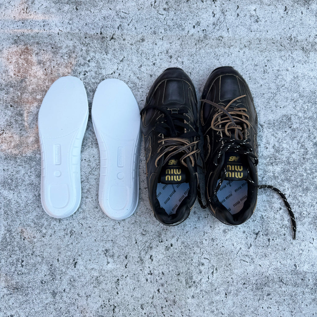 New Balance x Miu Miu 530 SL Leather Sneakers