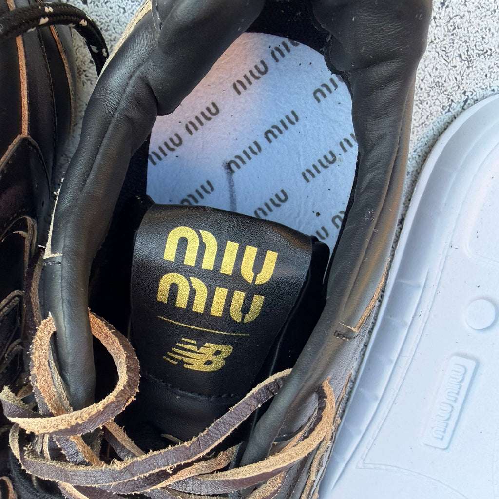 New Balance x Miu Miu 530 SL Leather Sneakers