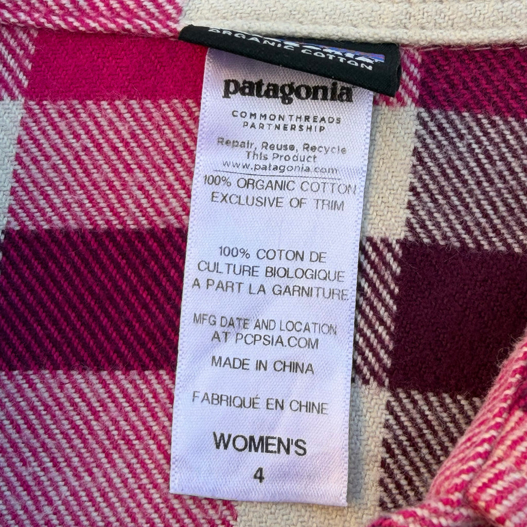 Patagonia Fjord Flannel Women’s Organic Cotton Long Sleeve Shirt [Small]