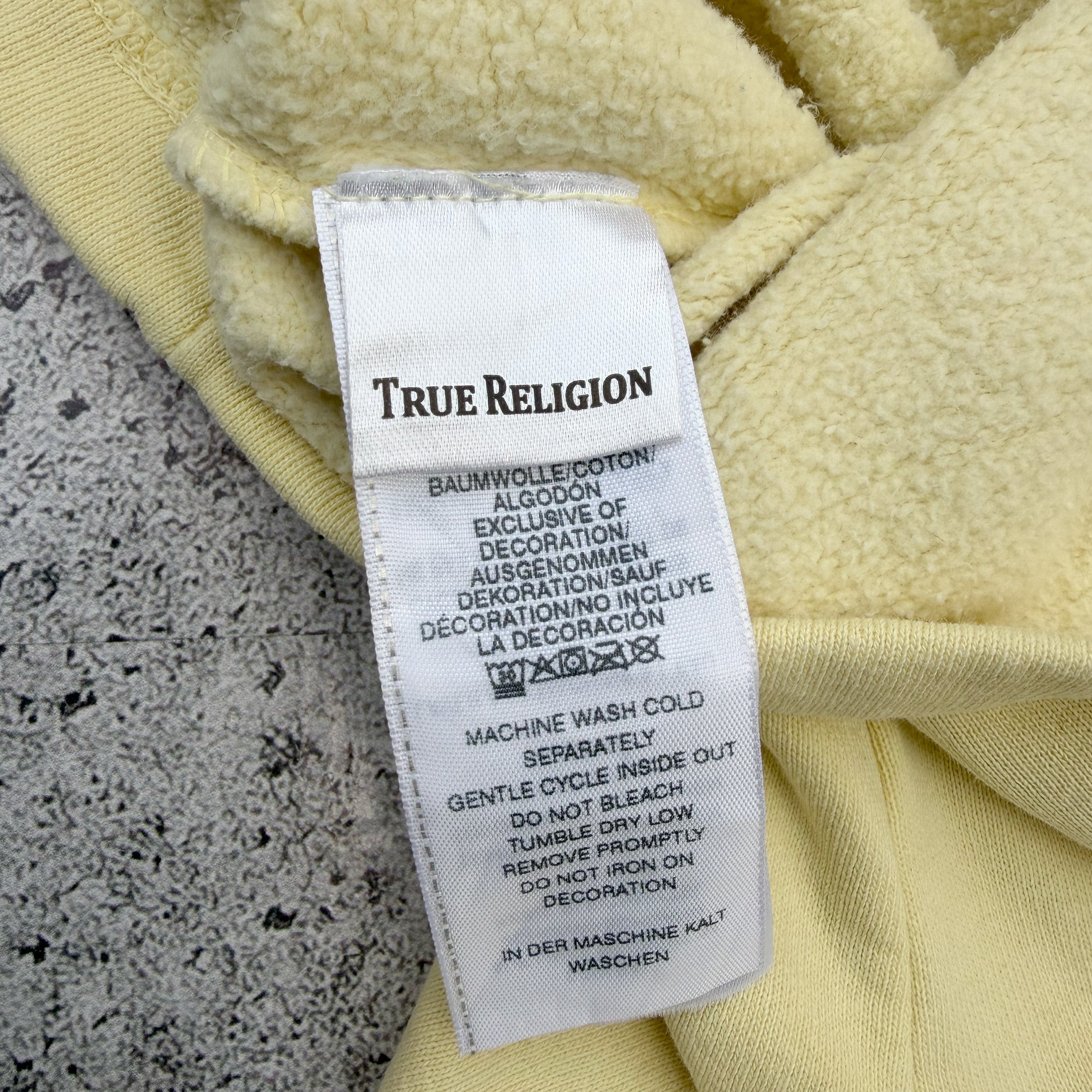True Religion Oversized Stone Washed Sweatshirt