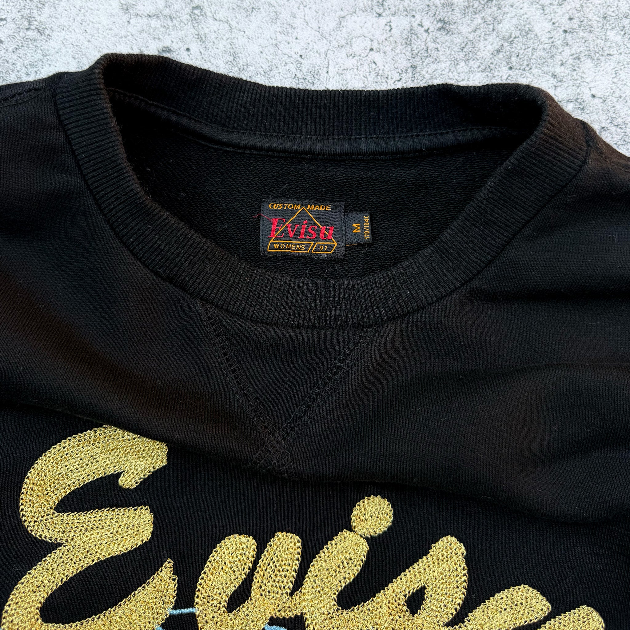 Evisu Ryu Tora Embroidery Women's Crewneck Sweater