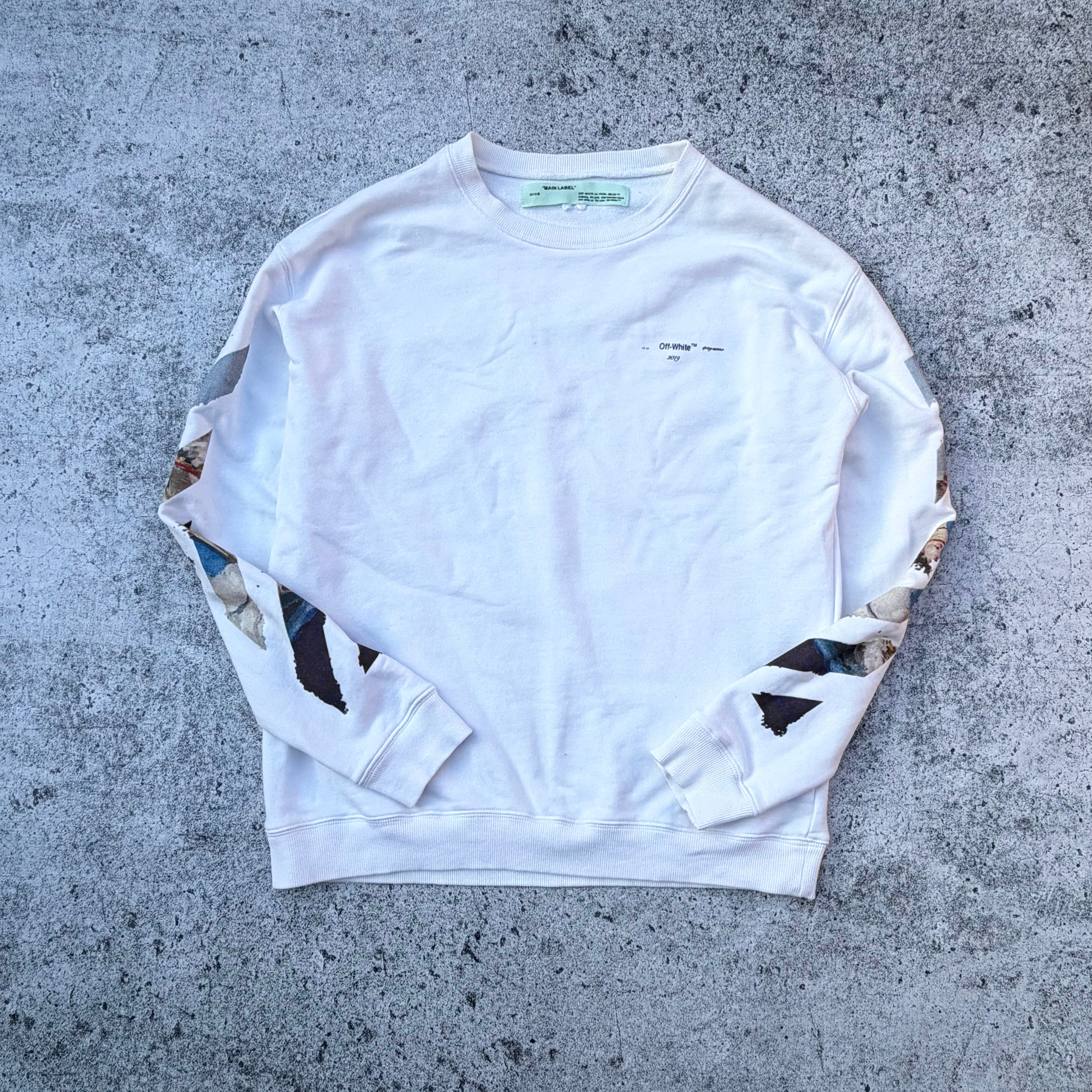 Off-White Oil Painting Arrows Crewneck Sweater