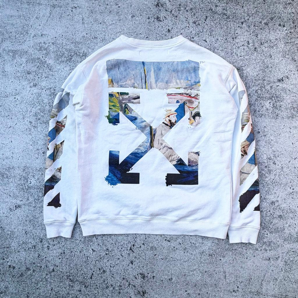 Off-White Oil Painting Arrows Crewneck Sweater
