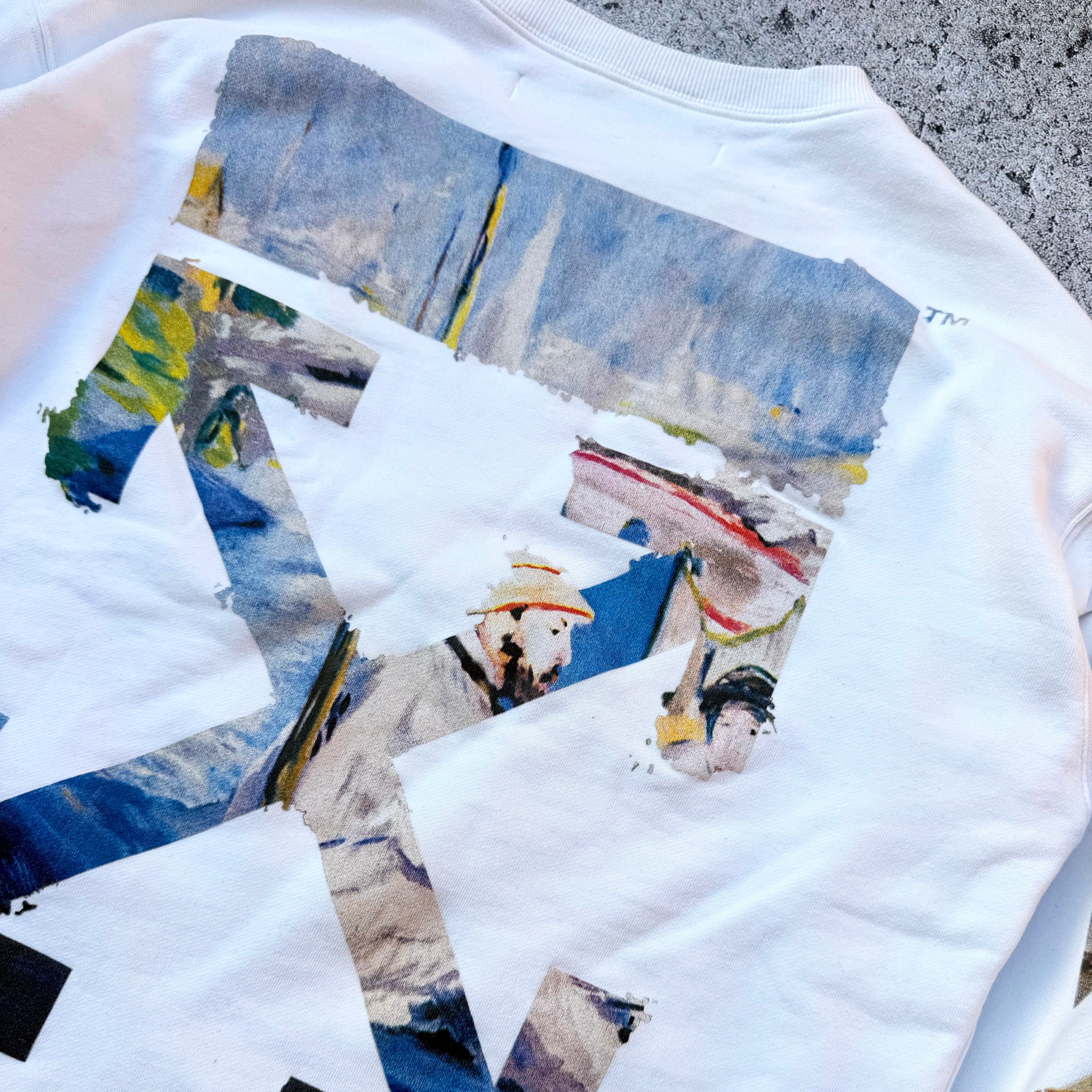 Off-White Oil Painting Arrows Crewneck Sweater