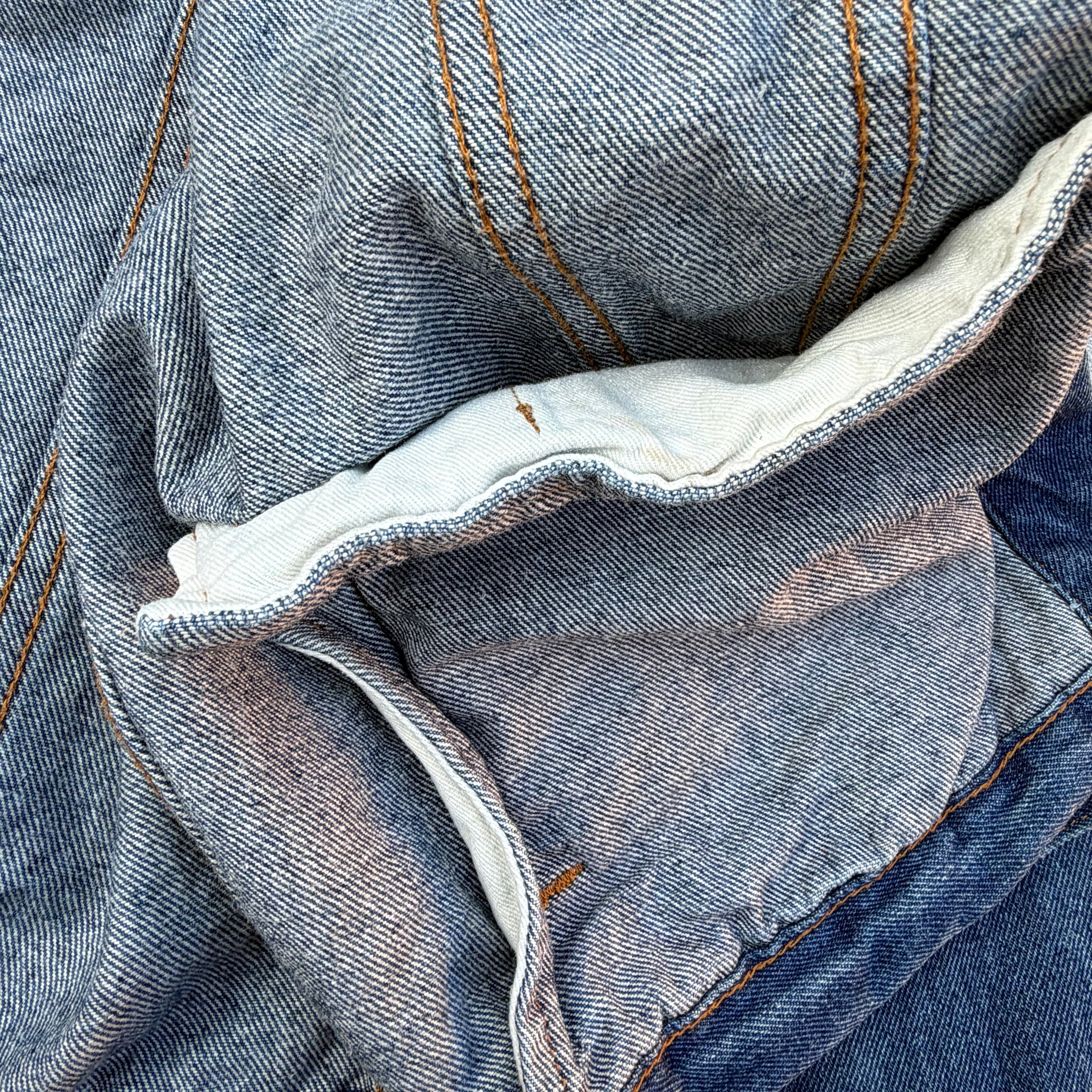 Off-White Oversize Half Washed Denim Jacket