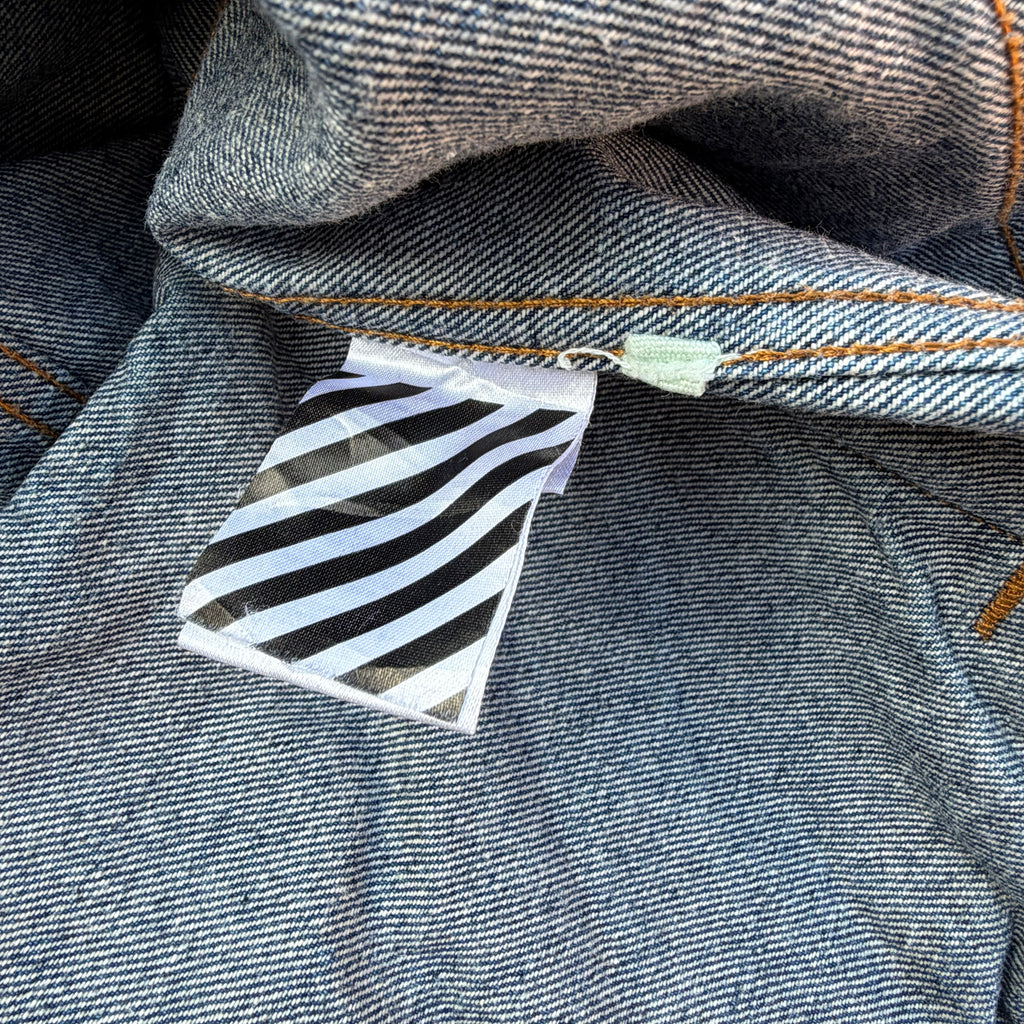 Off-White Oversize Half Washed Denim Jacket