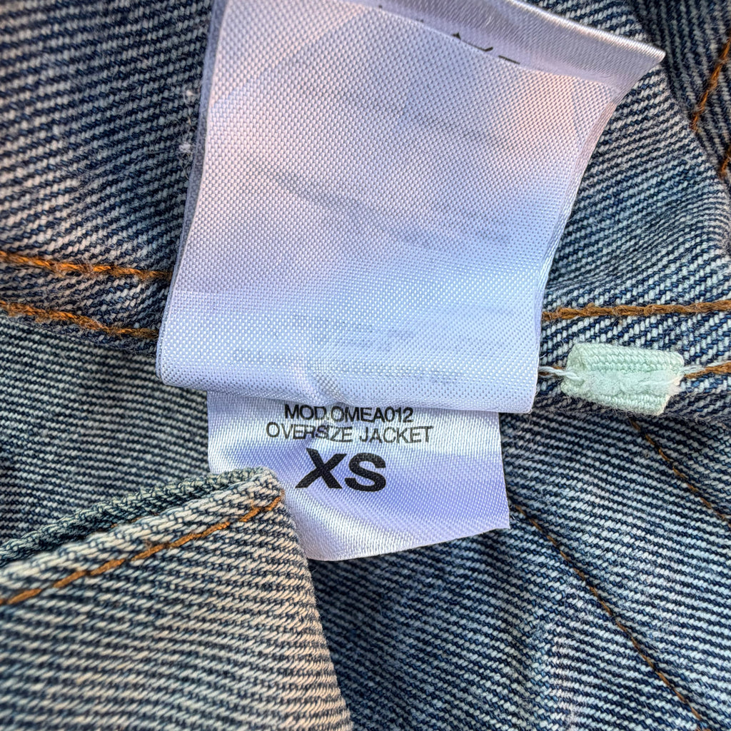 Off-White Oversize Half Washed Denim Jacket