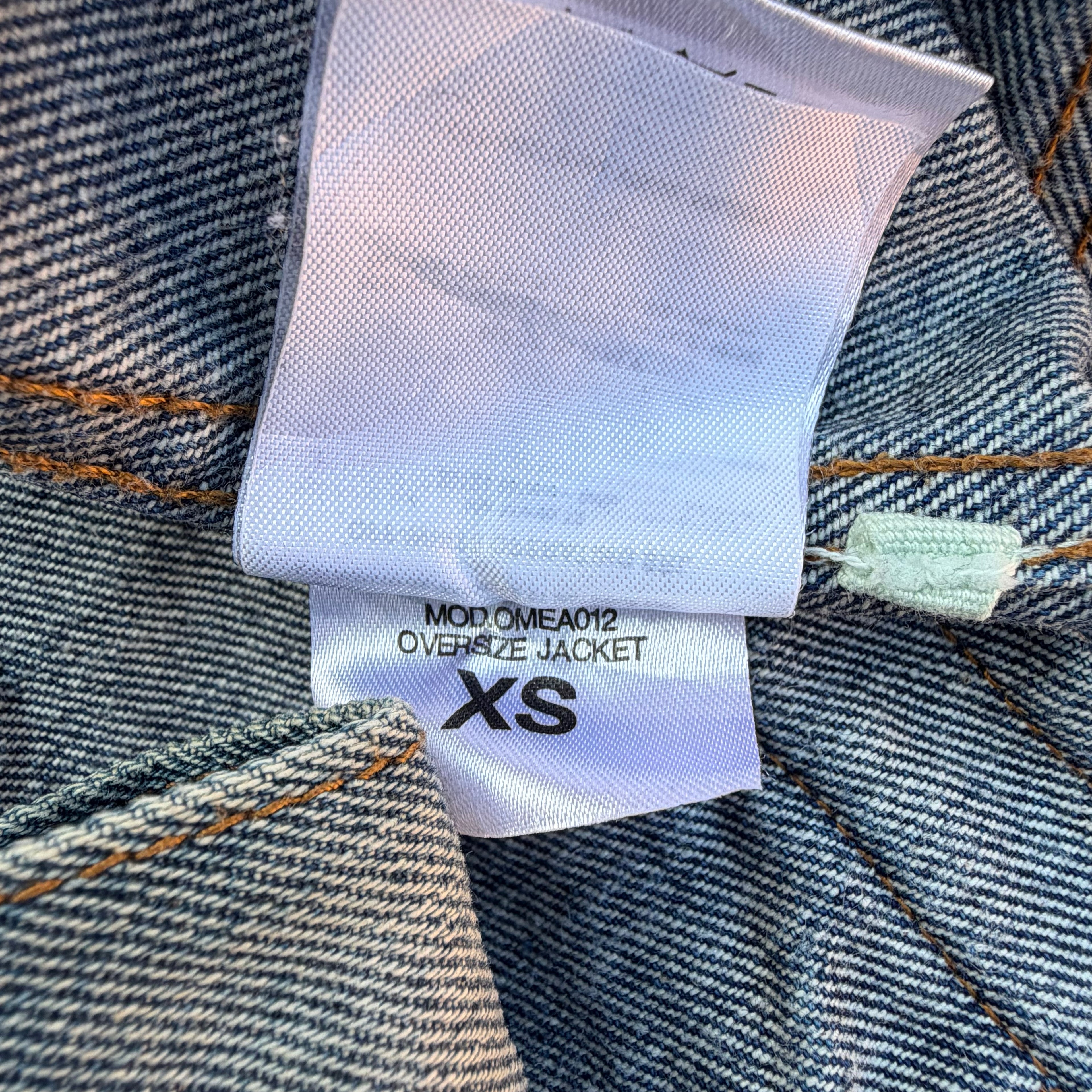 Off-White Oversize Half Washed Denim Jacket